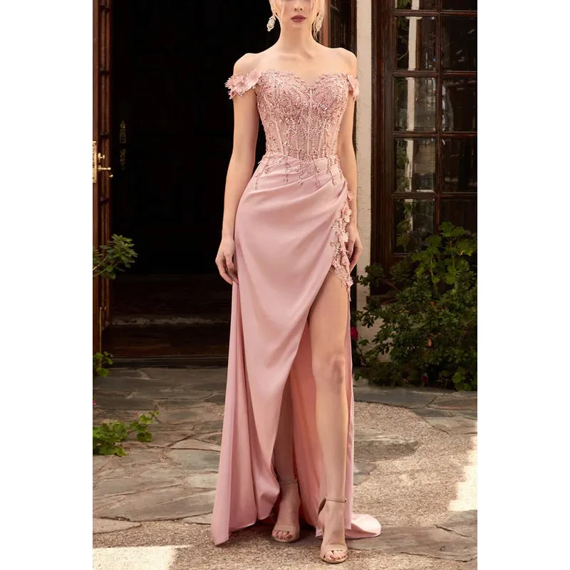 Sweetheart Spaghetti Straps Sequined Sheath Long Prom Evening Dress
