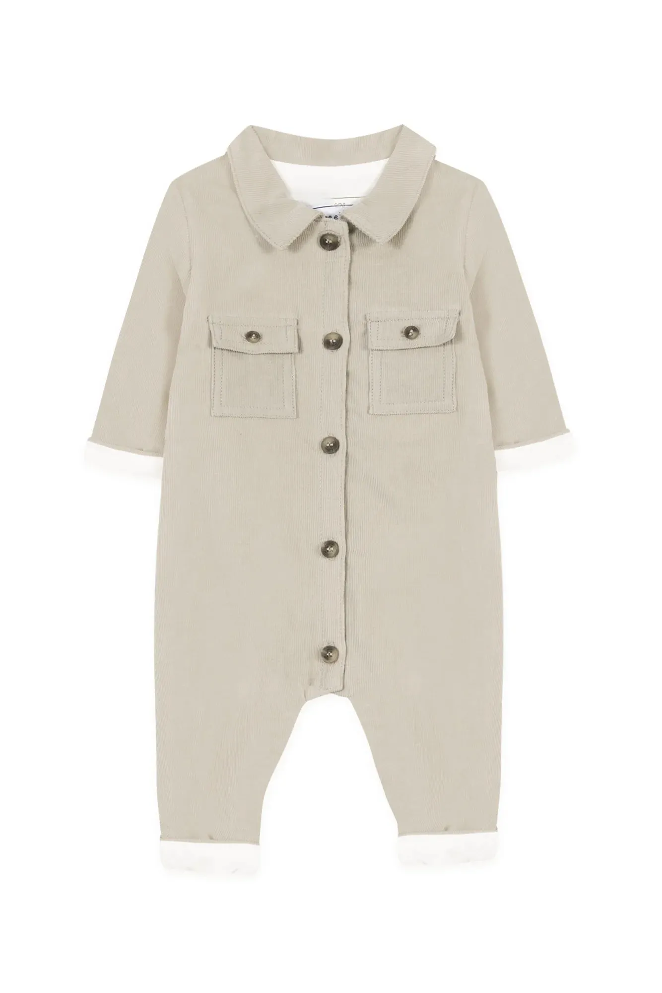 Tan Corduroy Jumpsuit - Tartine et Chocolat FW24
