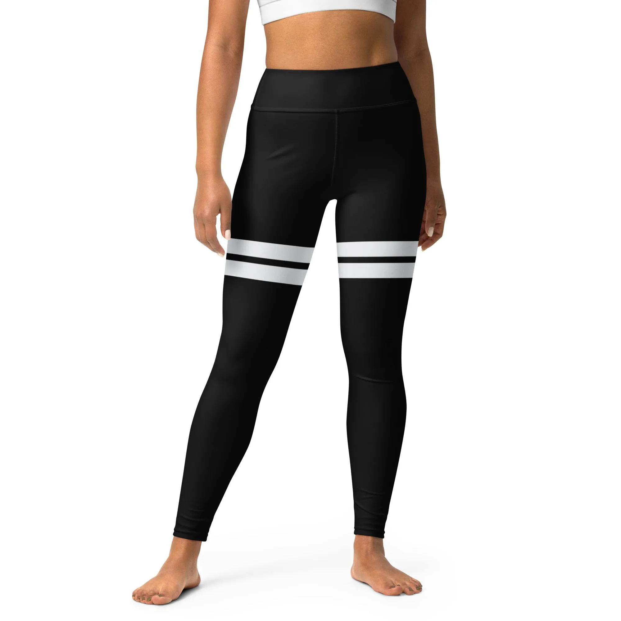 Thigh Stripped Yoga Leggings, lioness-love