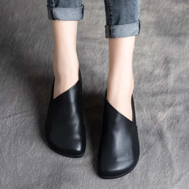 Top layer cow leather casual shoes