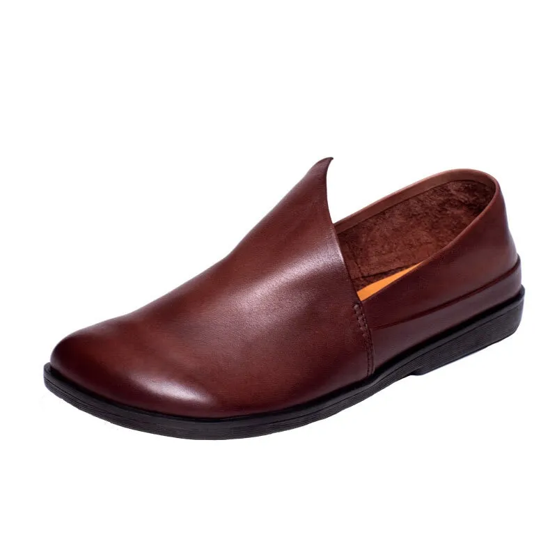Top layer cow leather casual shoes