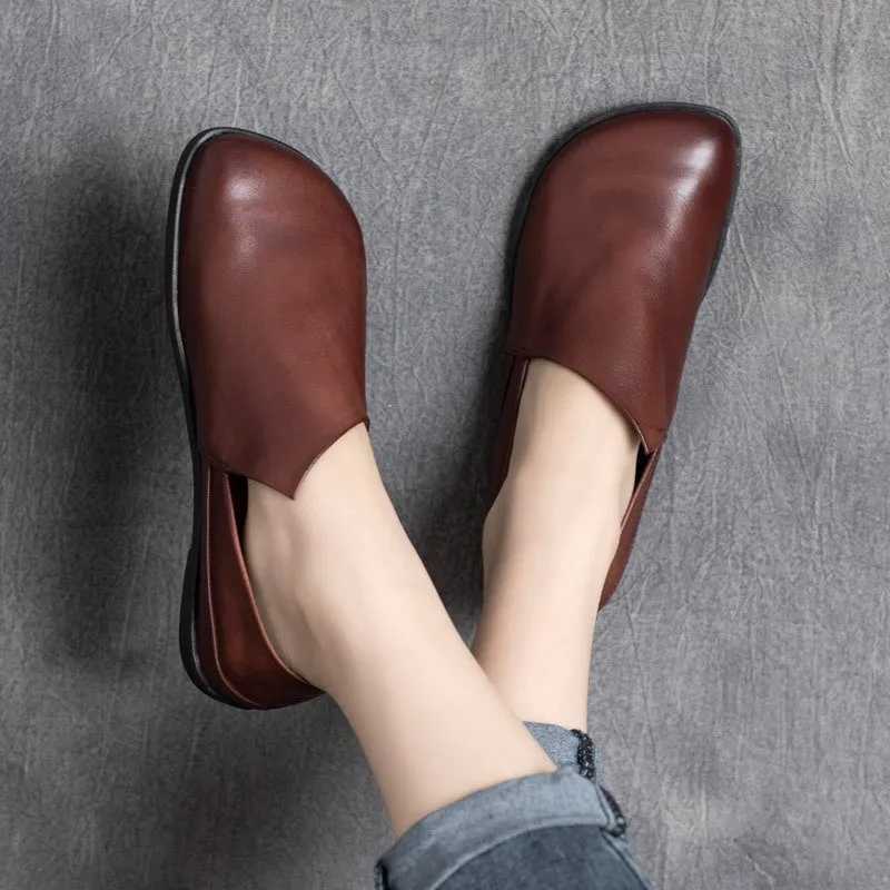Top layer cow leather casual shoes