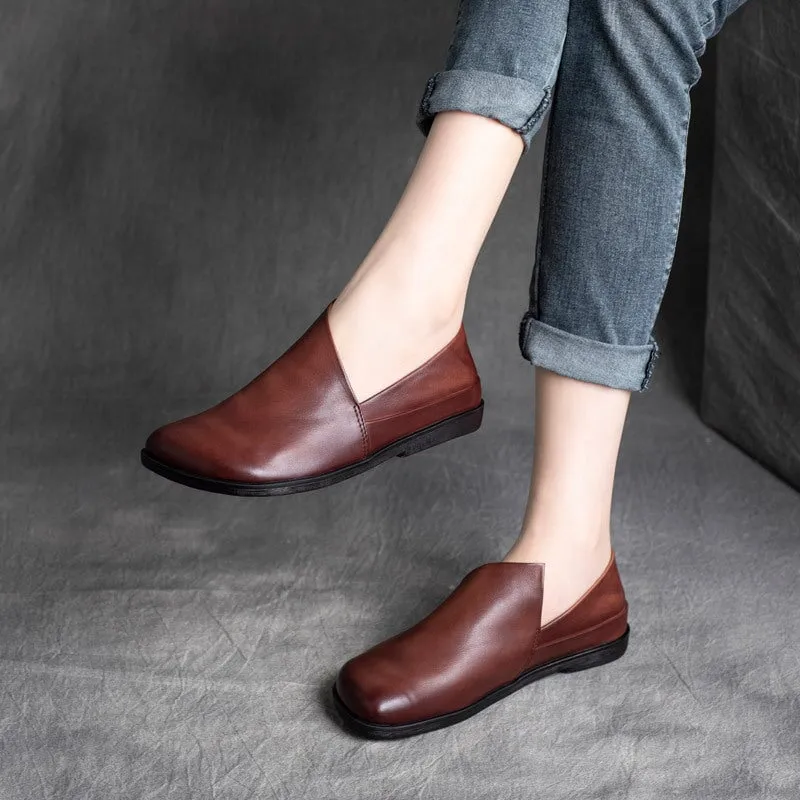 Top layer cow leather casual shoes