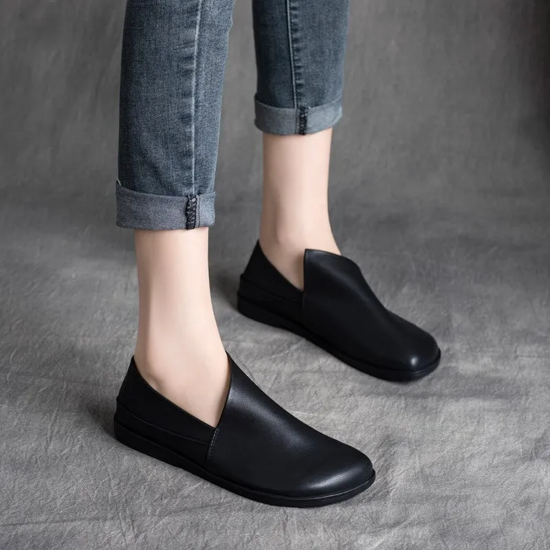 Top layer cow leather casual shoes