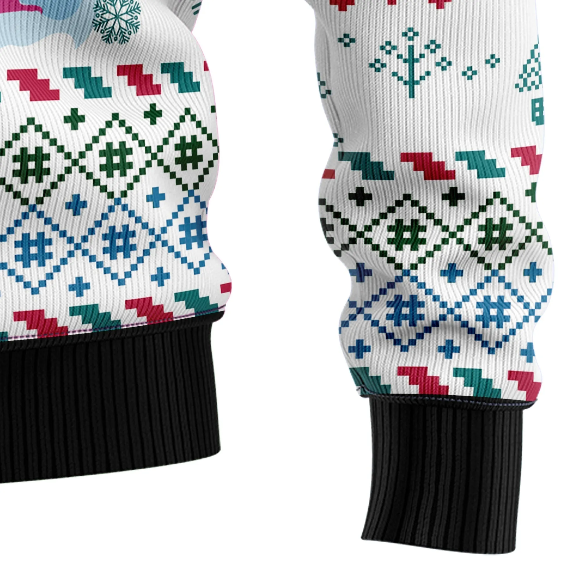 Ugly Sweater JulesRoche All-Over Print Holiday Warm Top
