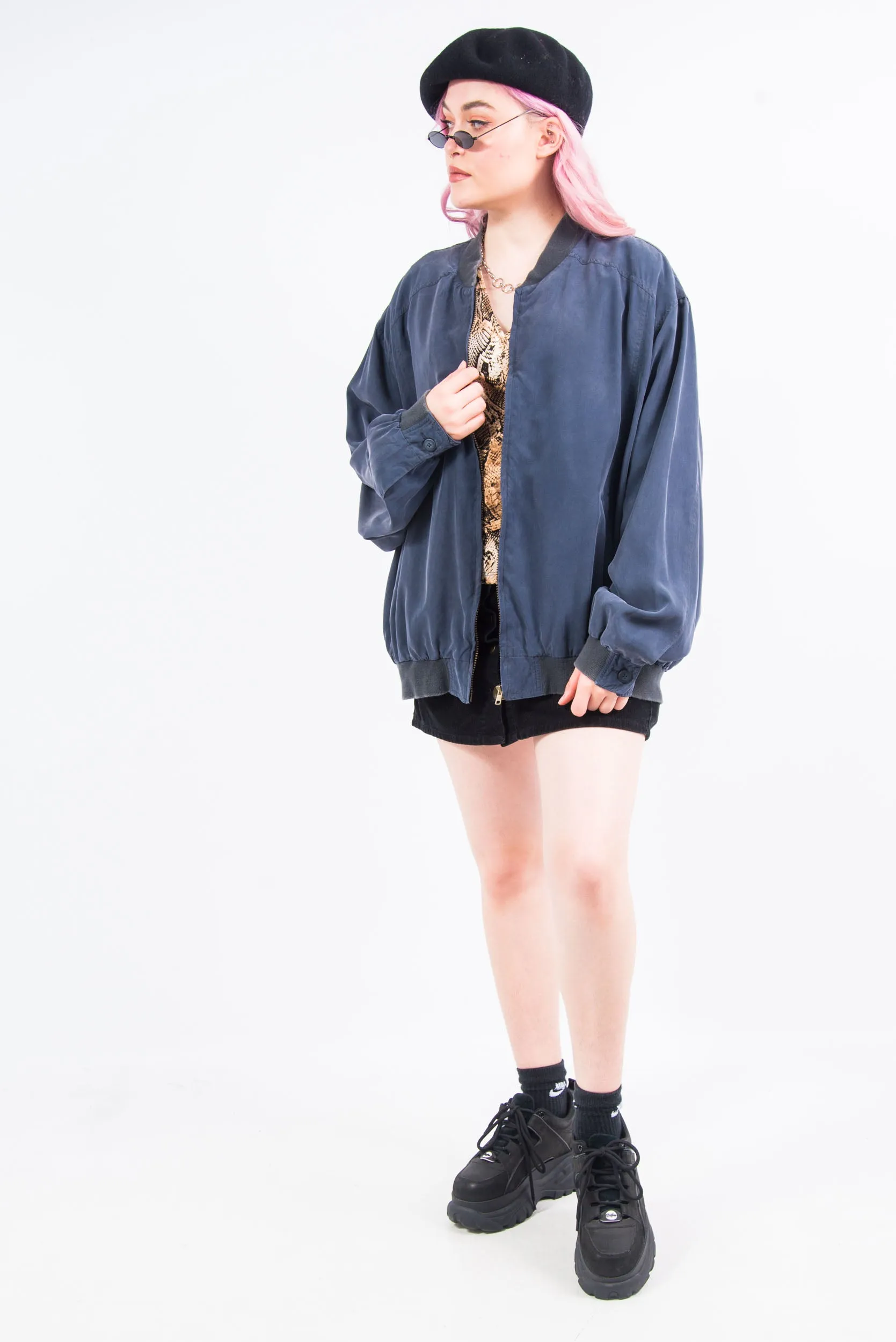 Vintage 90's Silk Bomber Jacket