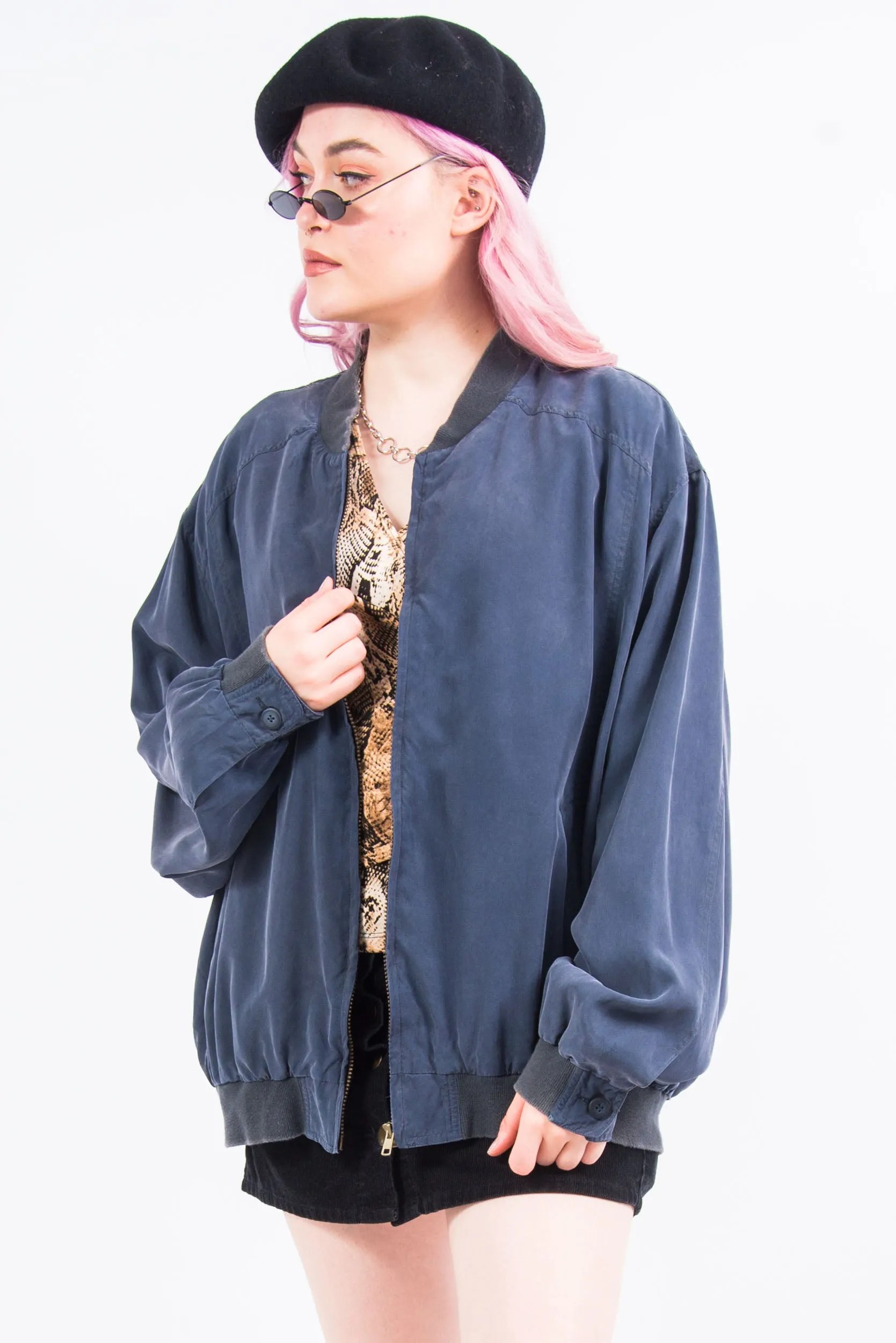 Vintage 90's Silk Bomber Jacket