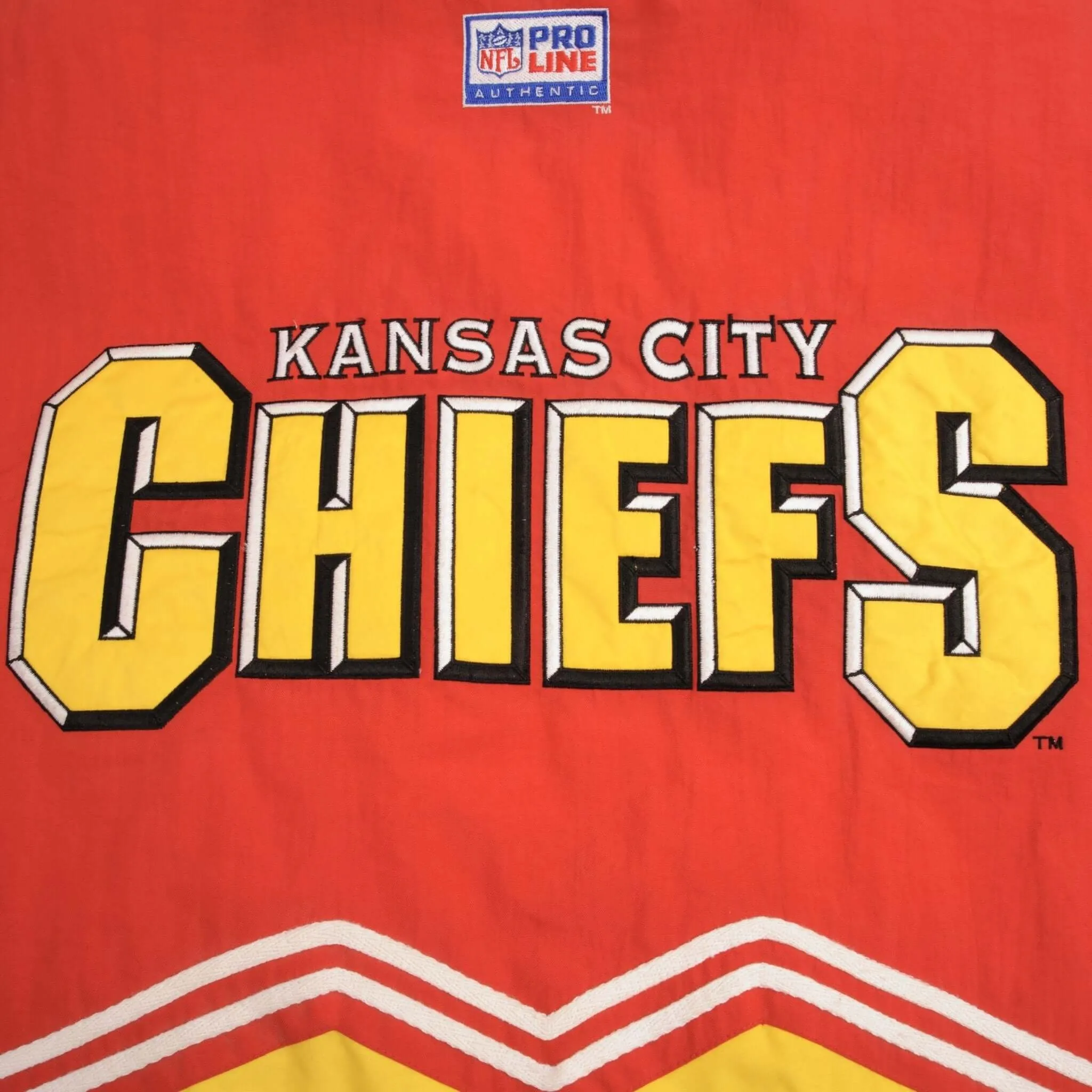 VINTAGE NFL KANSAS CITY CHIEFS PROLINE HEAVY JACKET 1990S SIZE XL