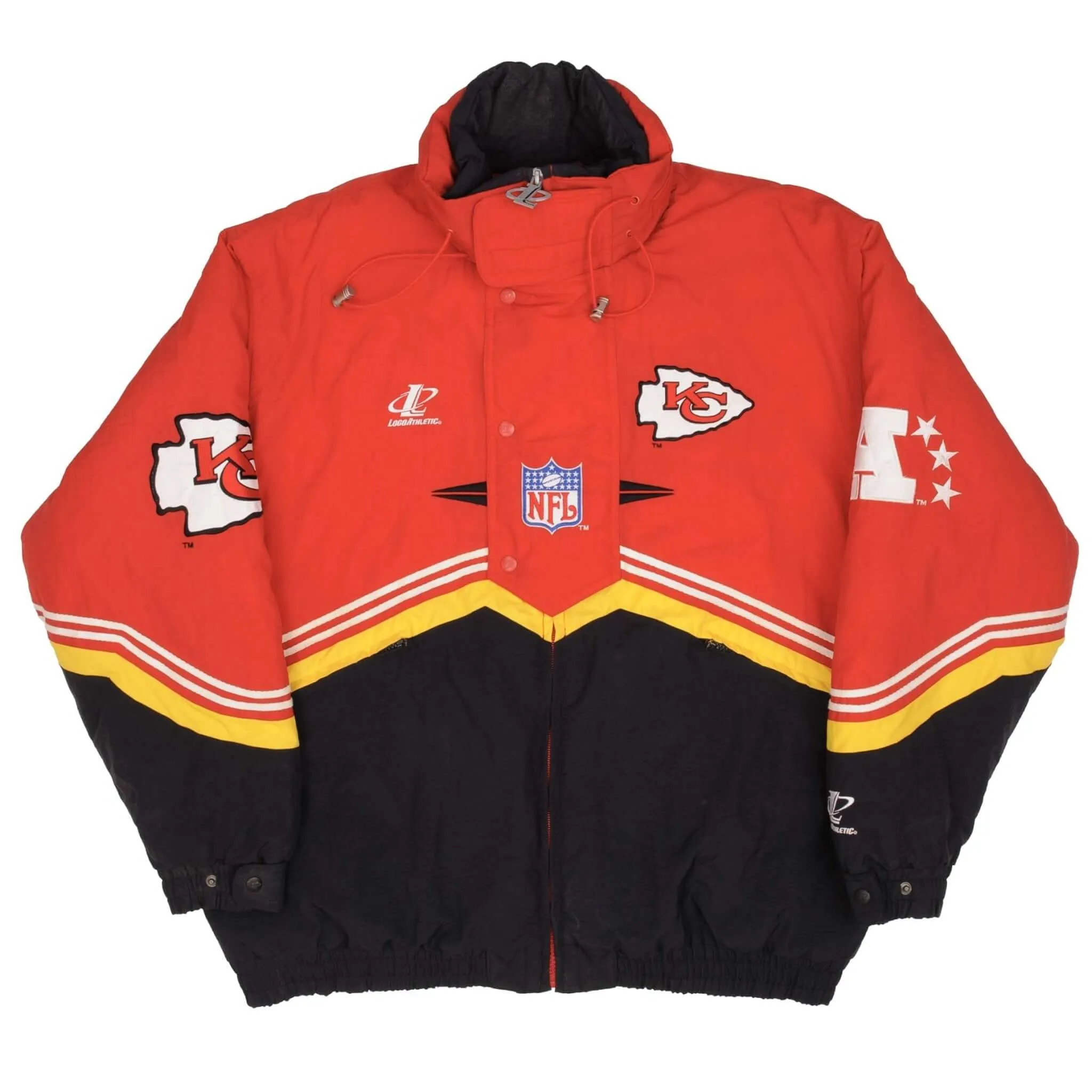 VINTAGE NFL KANSAS CITY CHIEFS PROLINE HEAVY JACKET 1990S SIZE XL