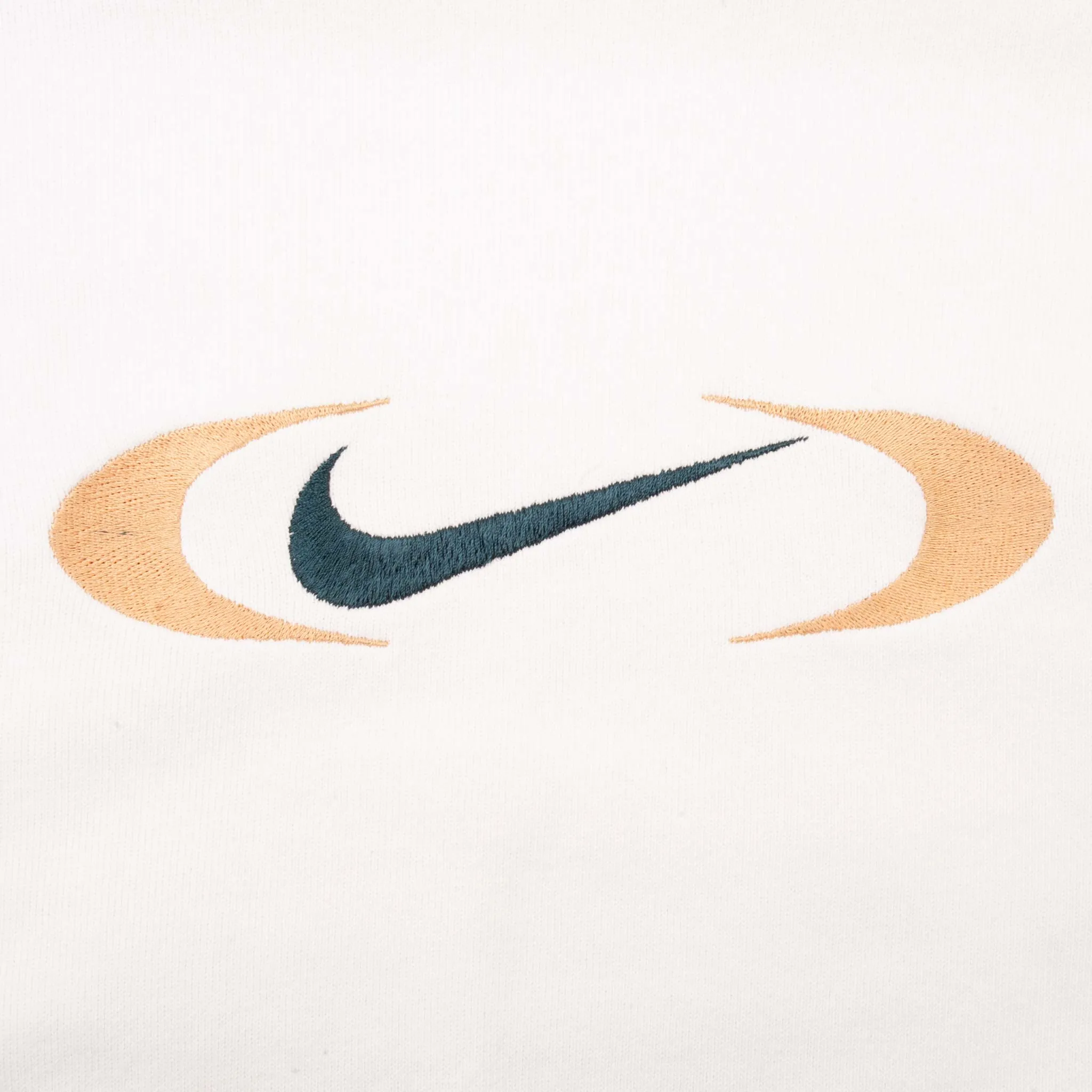 VINTAGE NIKE CENTER BIG SWOOSH WHITE SWEATSHIRT 1990S SIZE XL