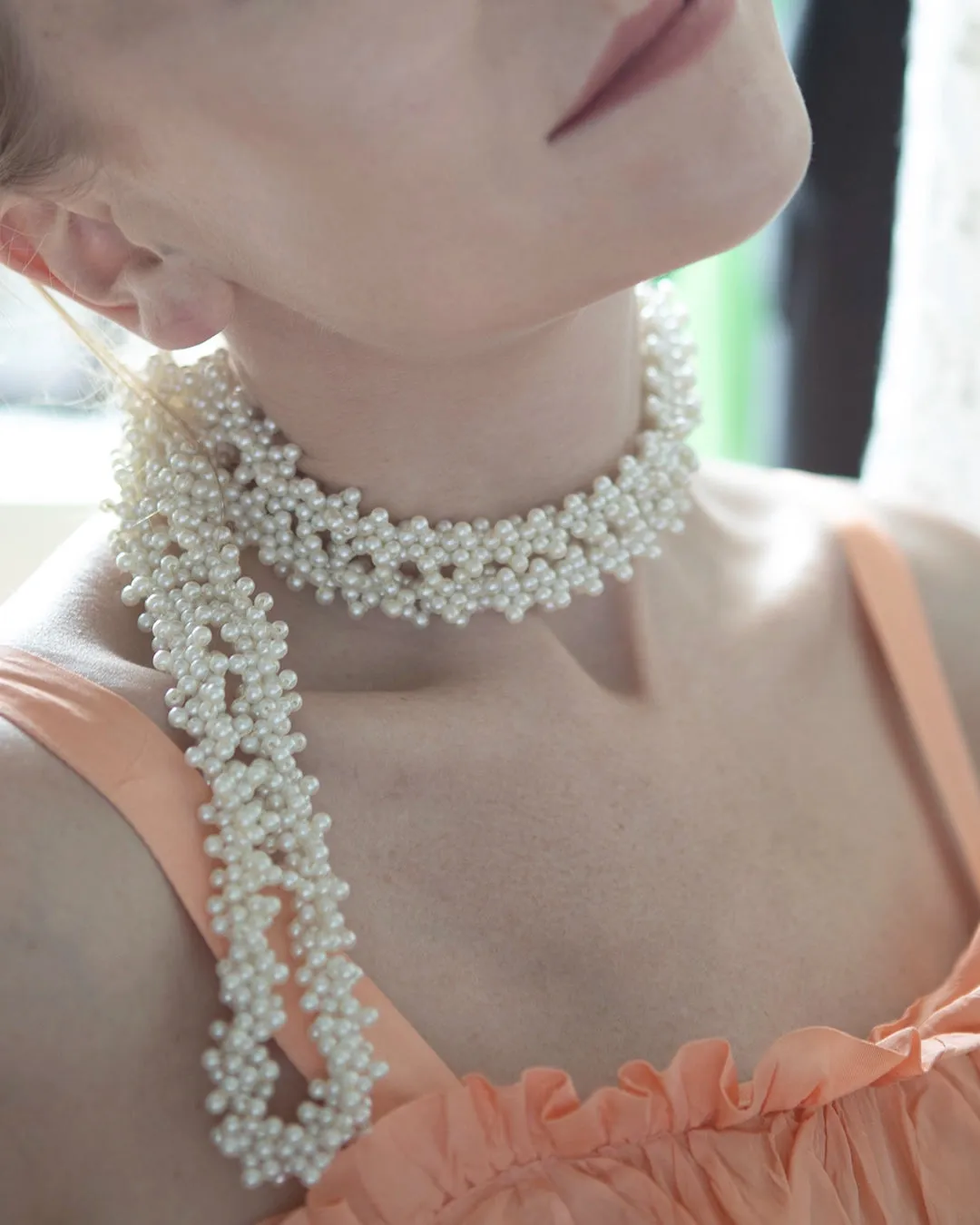 Vintage Pearl Rope Necklace