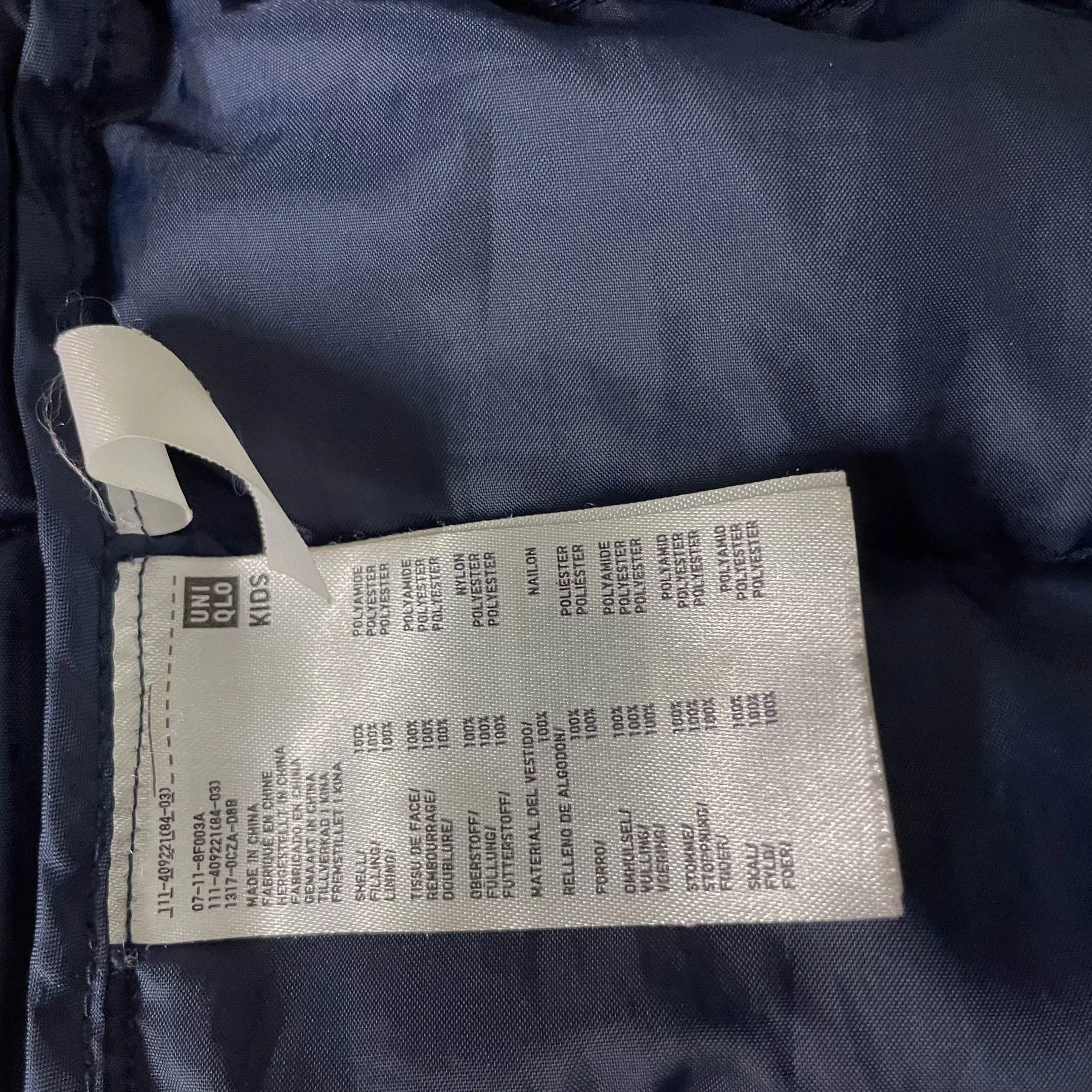 Vintage Uniqlo Kids puffer padded navy sleeveless jacket in S| 9-13YRS| SKU 3740