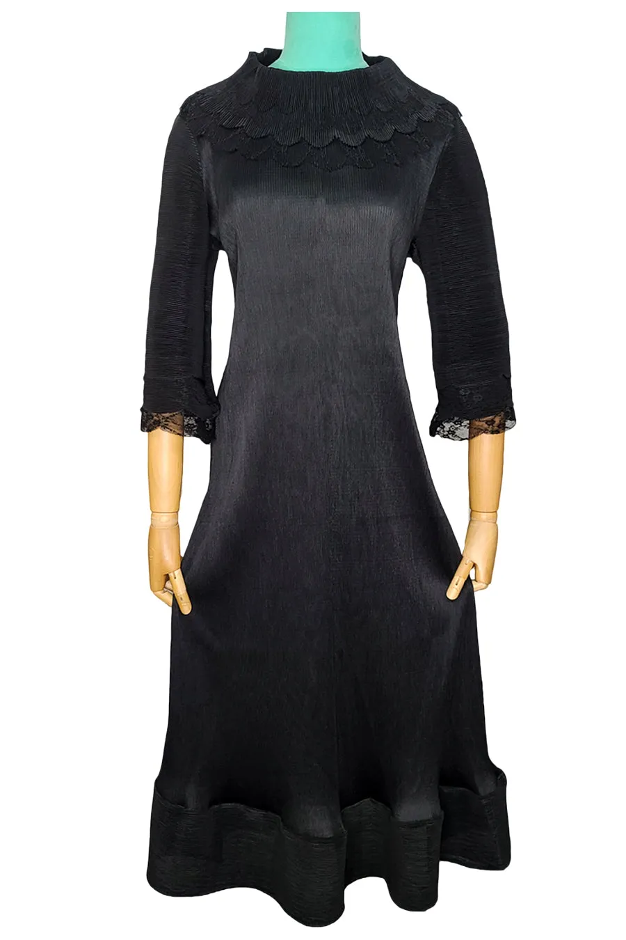 W8561 DRESS (BLK, WINE)