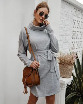 Women's Autumn Casual Long Sleeve Sweater Dress