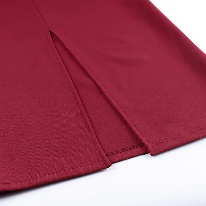 Women's Autumn Off Shoulder Slim Long Dress