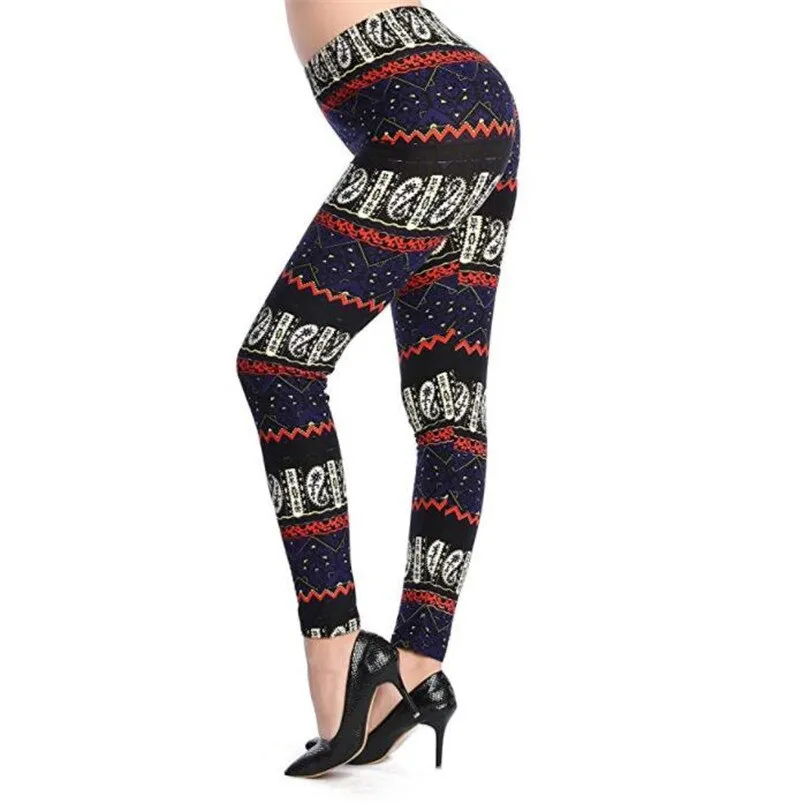 Women's Summer Casual Polyester Leggings With Print