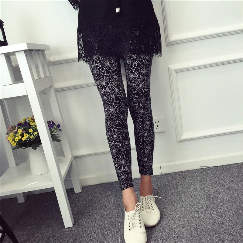 Women's Summer Casual Polyester Leggings With Print