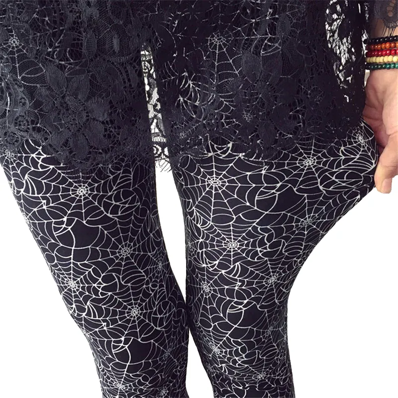 Women's Summer Casual Polyester Leggings With Print