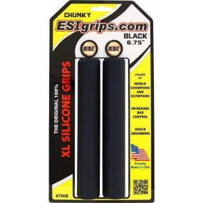 XL Chunky Bike Handlebar Grips - Black