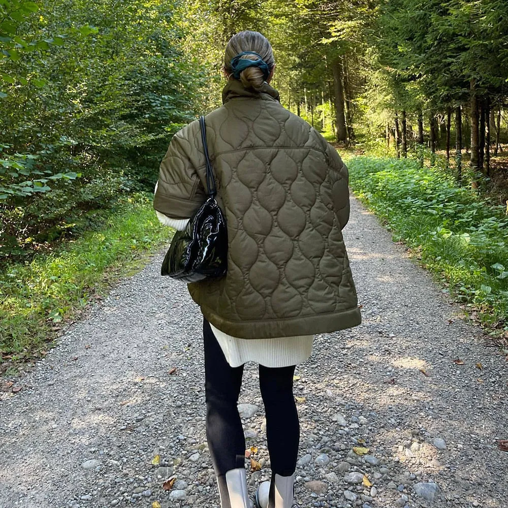 Zoey Three Quarter Sleeve Quilted Jumper